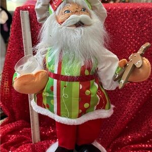 Annalee Red and Green Holiday Chef Santa